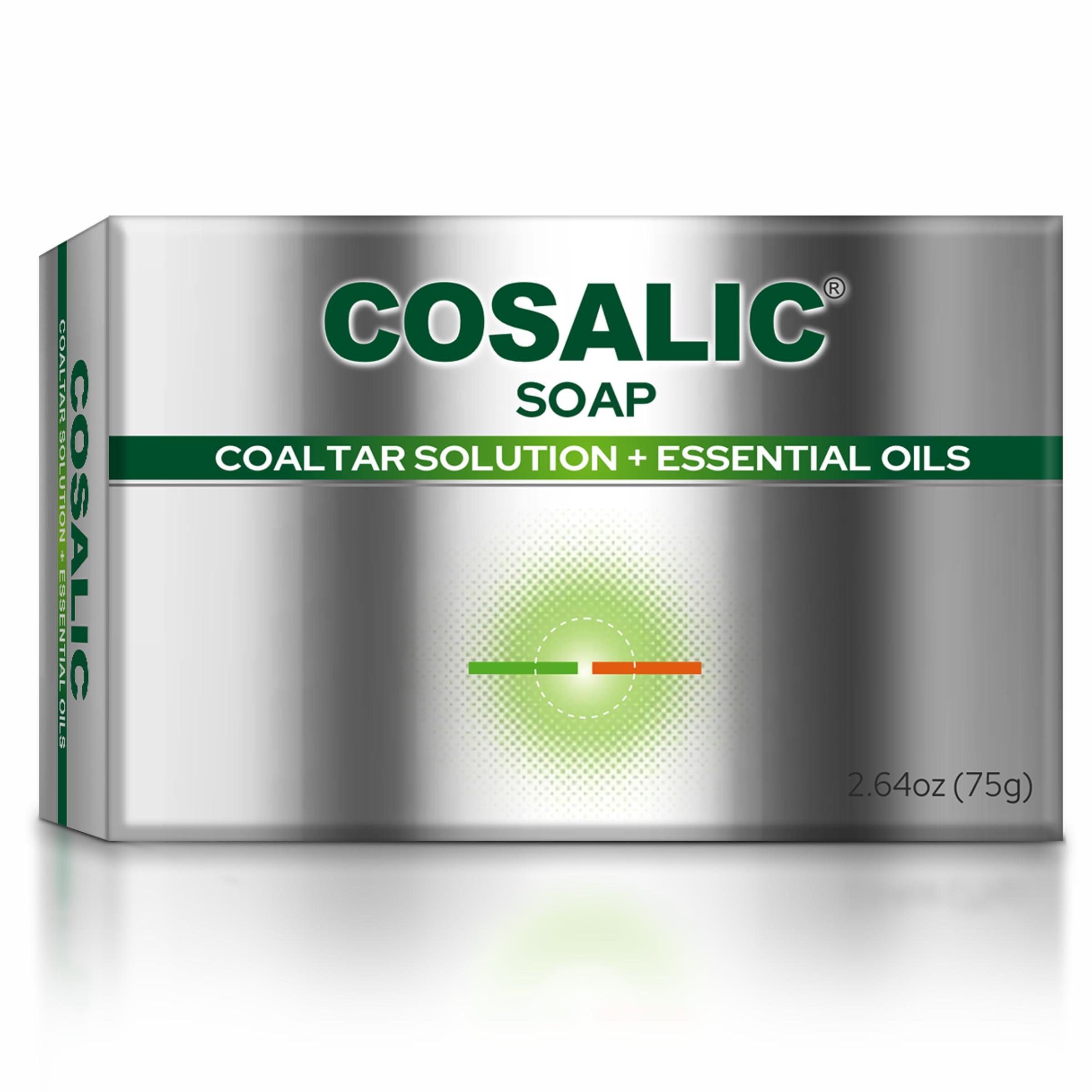 Salve COAL TAR SOAP 75GM, 2.64OZ | With Bergamot, Tea Tree, Jojoba, Chamomile and Aloe Vera Oil | Relieves Dry, Itchy skin Pack of 12