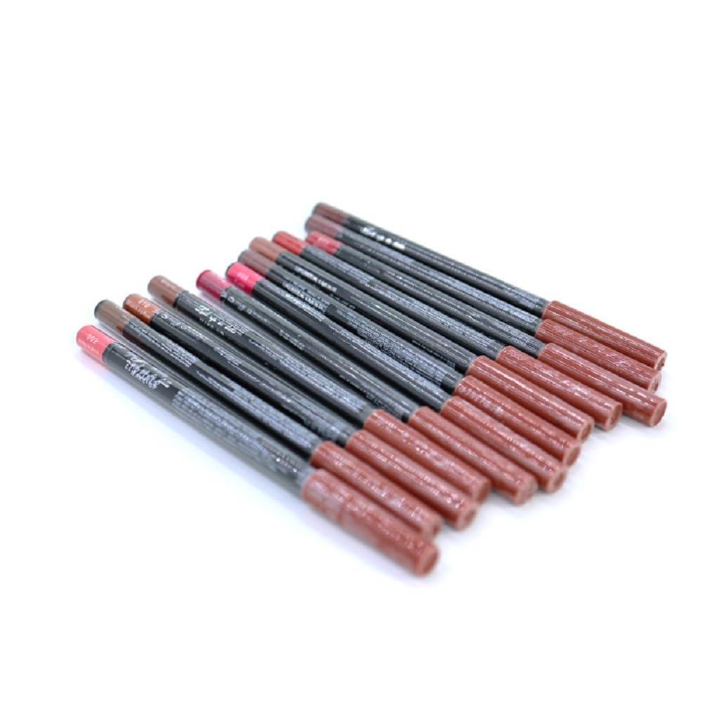 Generic Lip liner Non-stick cup non-decolorization waterproof sweat-proof matte lipstick pencil (3, 1.2g)
