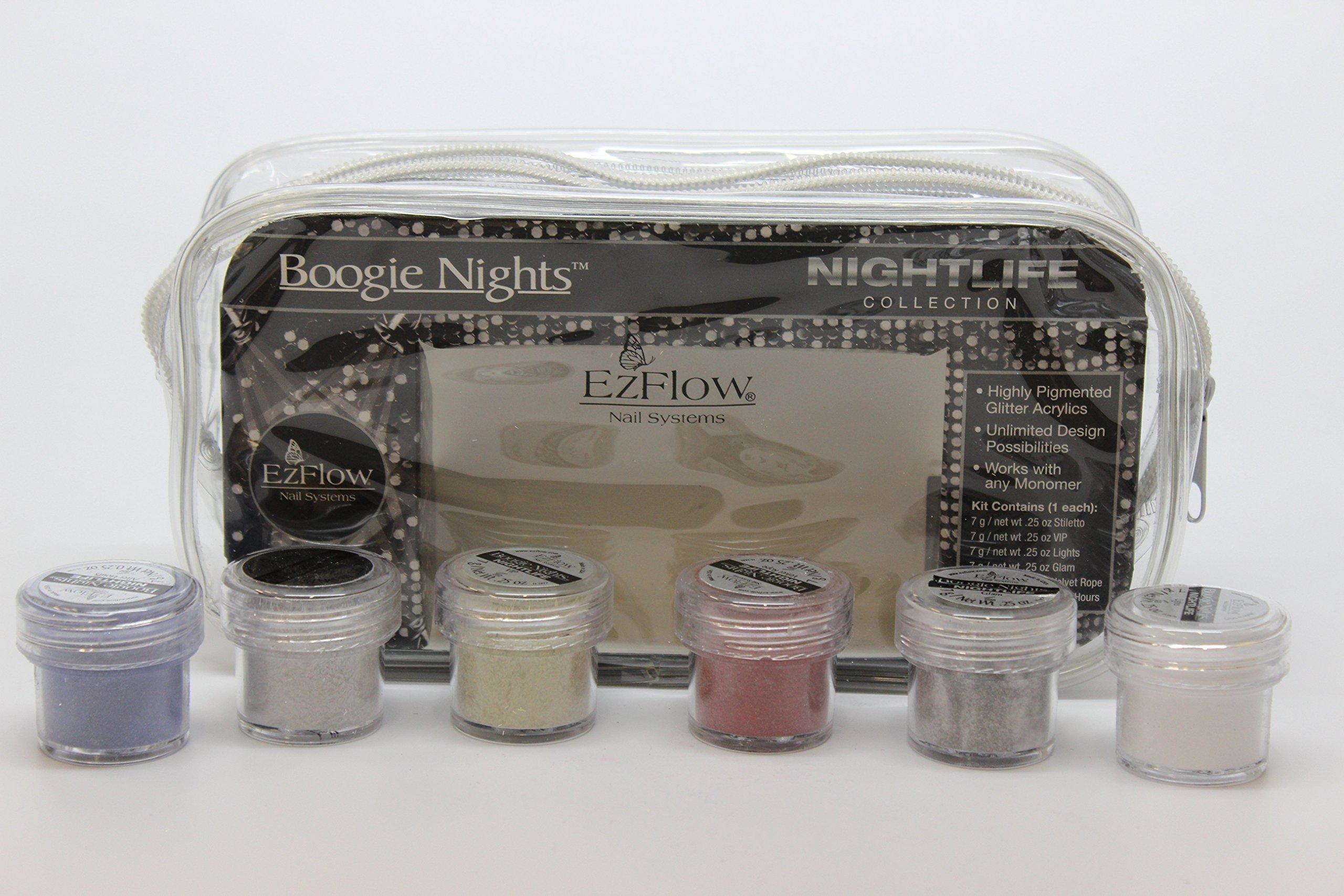 EzFlow EzFlow Boogie Nights Glitter Acrylics - Nightlife Collection - 7g / 0.25oz each