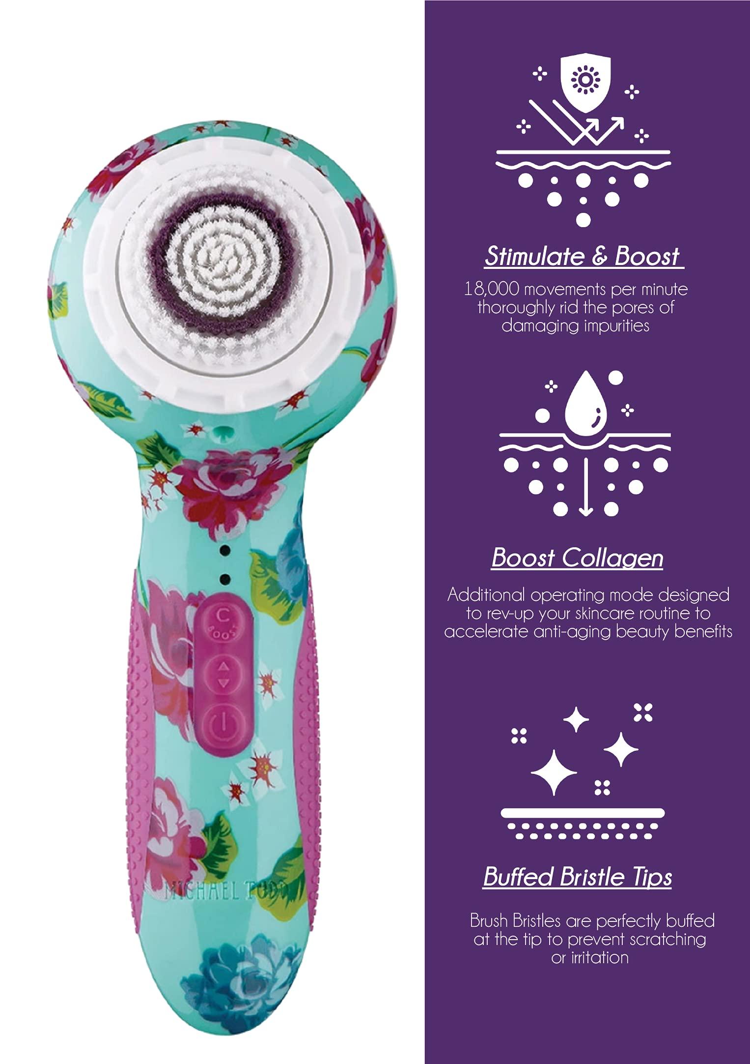 MICHAEL TODD BEAUTY Michael Todd Beauty - Soniclear Elite - Facial Cleansing Brush System - 6-Speeds - Face Cleansing Brush & Exfoliating Body Scrubber