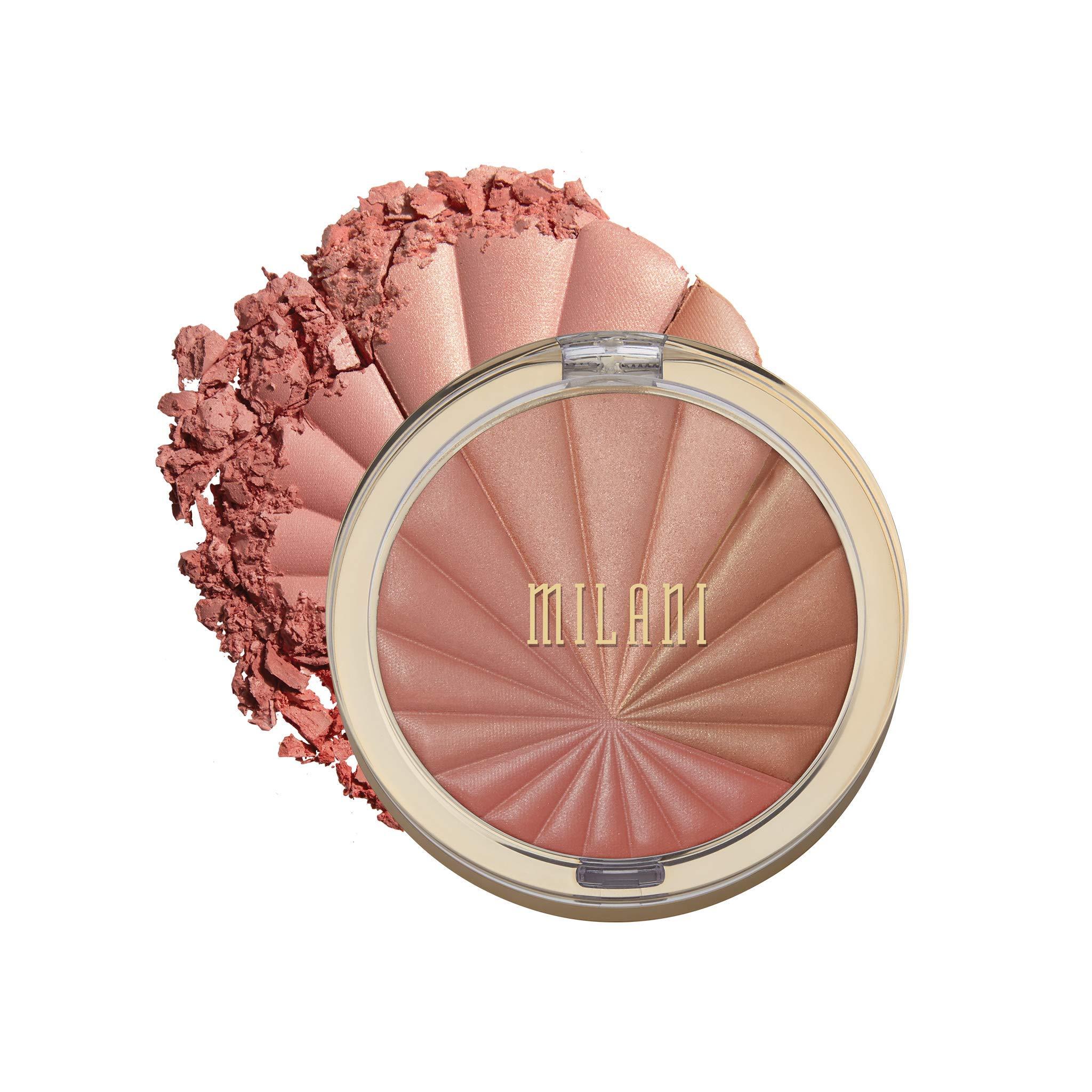 Milani Milani Color Harmony Blush Palette - Berry Rays (0.3 Ounce) Vegan, Cruelty-Free Powder Blush Compact - Shape, Contour & Highlight Face with 4 Matte Shades