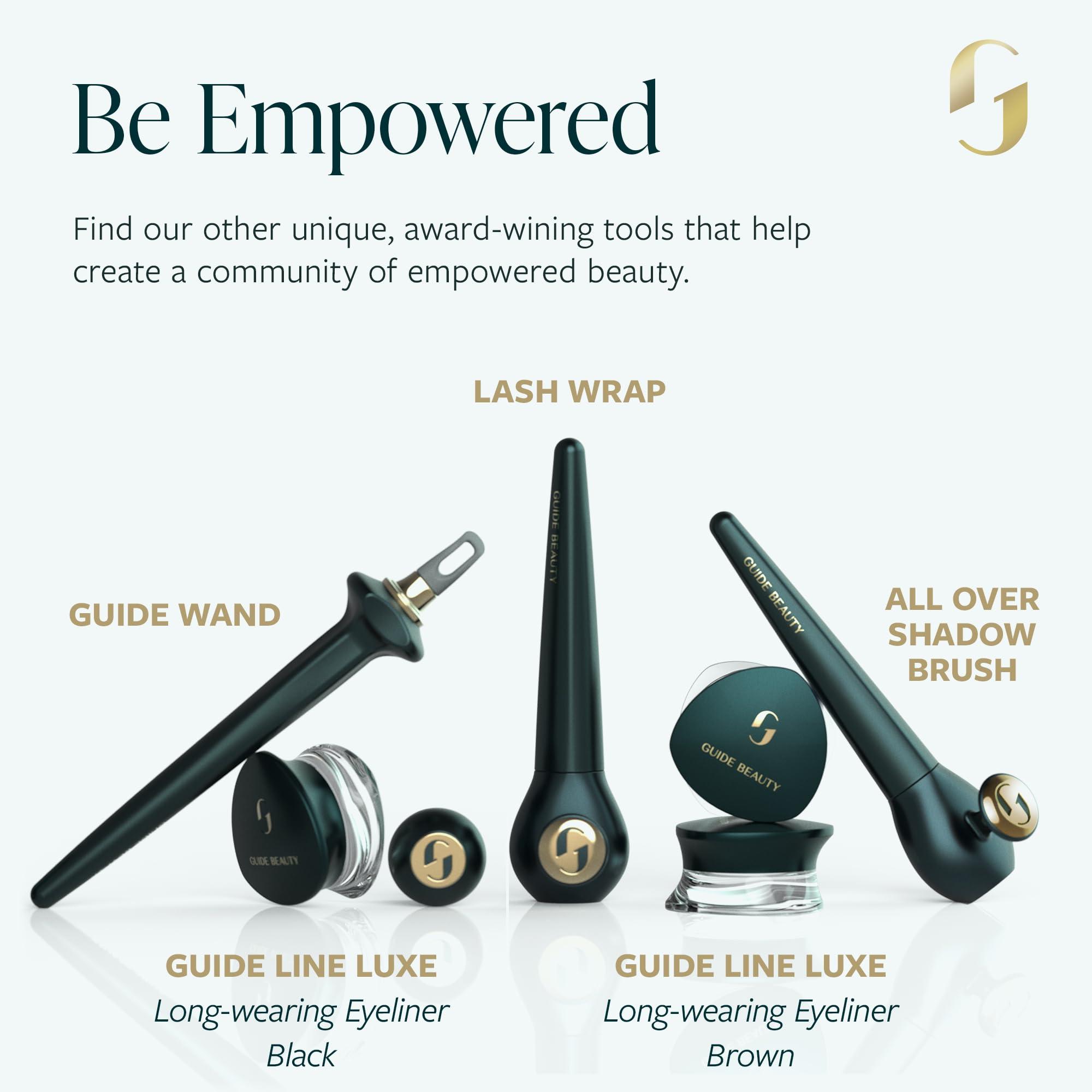 Guide Beauty GUIDE Beauty Eyeliner Duo, GUIDE Wand & Line Luxe/Long-Wear Eyeliner Cream (Black), Multi-Purpose Make-Up Application Tool, Universal Design for Easy Eye & Lip Liner