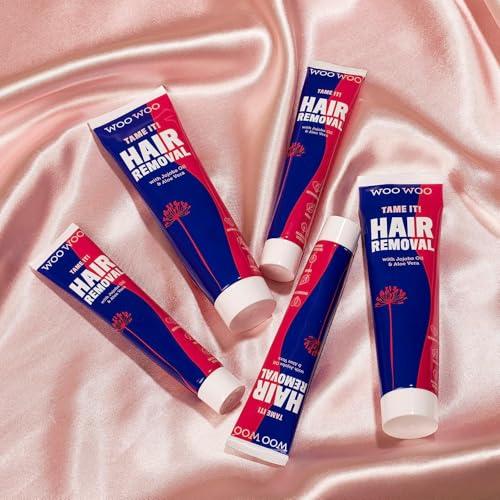 WOOWOO WooWoo - Tame It! In-Shower Natural Hair Removal Depilatory Cream | No Irritation Vegan Hair Remover For Sensitive Skin - Legs, Bikini, Intimate Areas (6.8 oz | 200 ml)