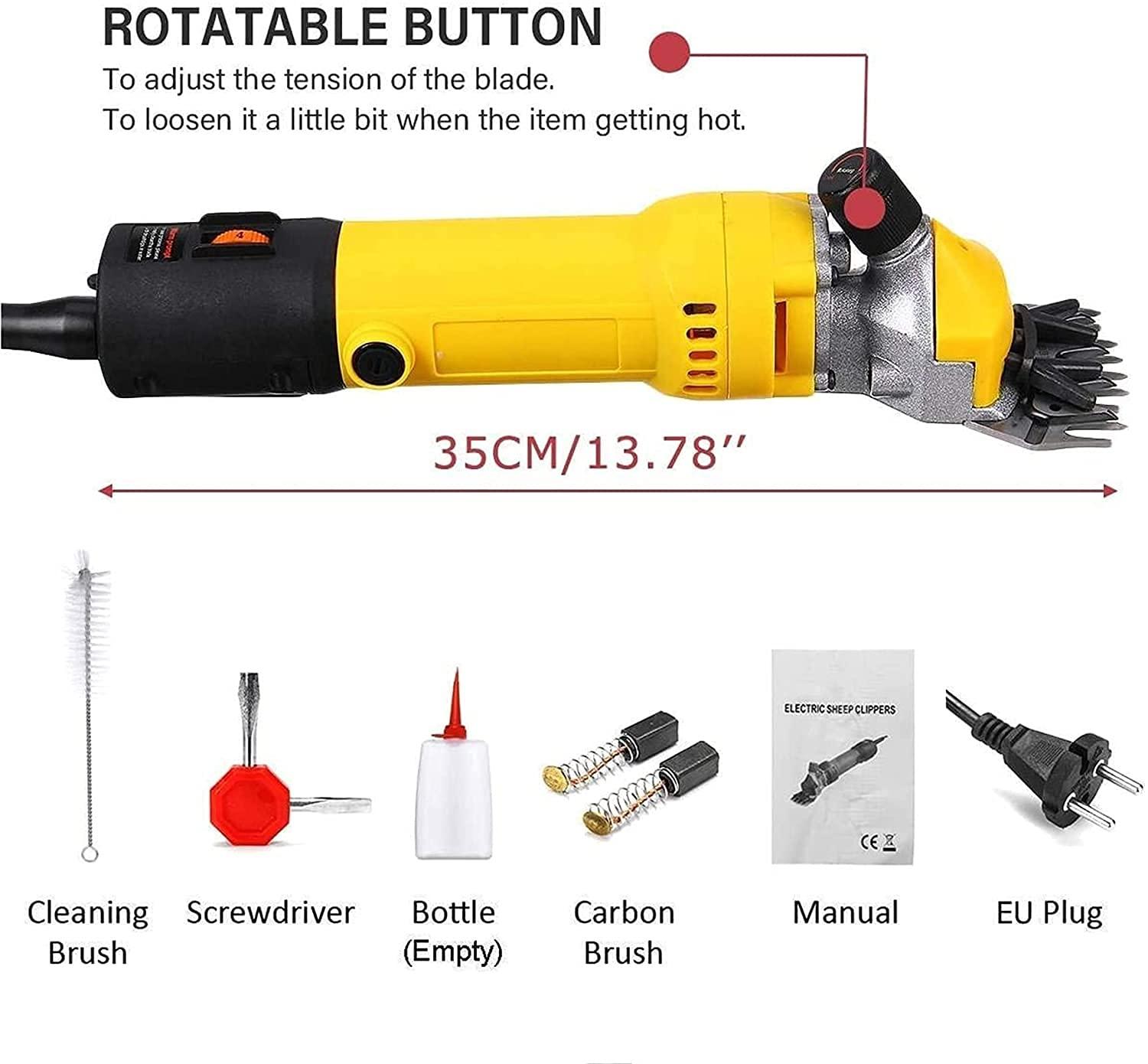GagalU GagalU Portable 1200W 110V/220V 6 Speed Speed Electric Sheep Goat Shearing Machine Clipper Farm Shears Cutter Wool Scissor Cut Machine Portable