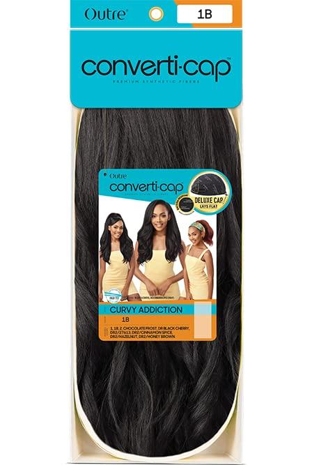 Outre Outre Converti Cap Wet & Wavy Synthetic Wig - CURVY ADDICTION (DR2/HONEY BROWN)