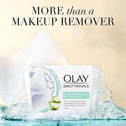 Olay Olay Daily Sensitive Cleansing Cloths Tub with Aloe Extract Makeup Remover, 33 ct