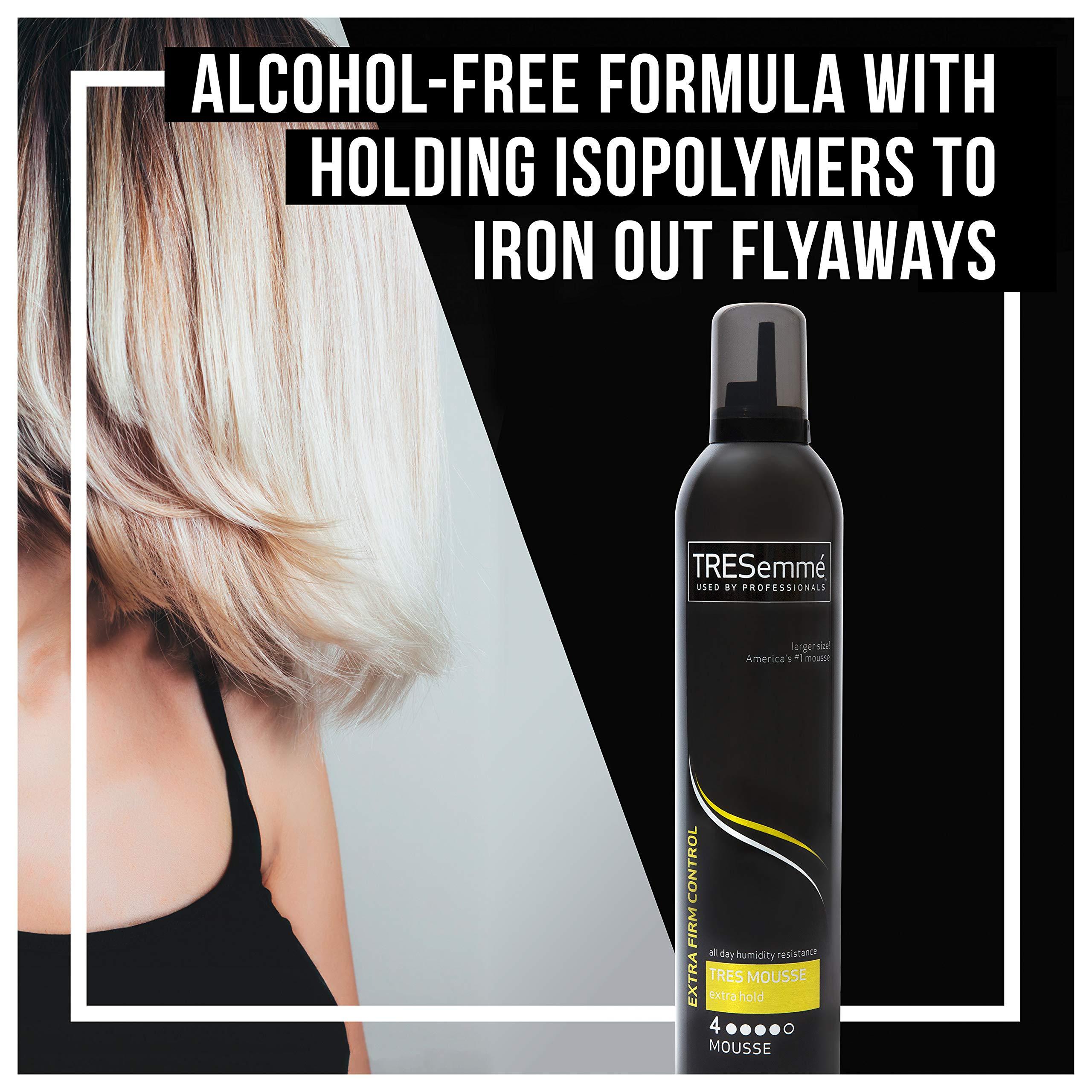 TRESemm TRESemm TRES Two Extra Hold Styling Mousse for All Day Humidity Resistance, Extra Firm Control - 15 oz