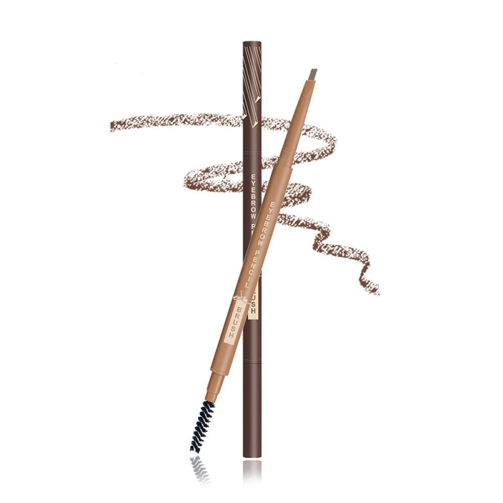 Music Flower Music Flower Eyebrow Pencil in Teardrop Tip with Spoolie Brush, Dual Ended Eyebrow Pen Natural Fills and Defines Brow Medium Brown