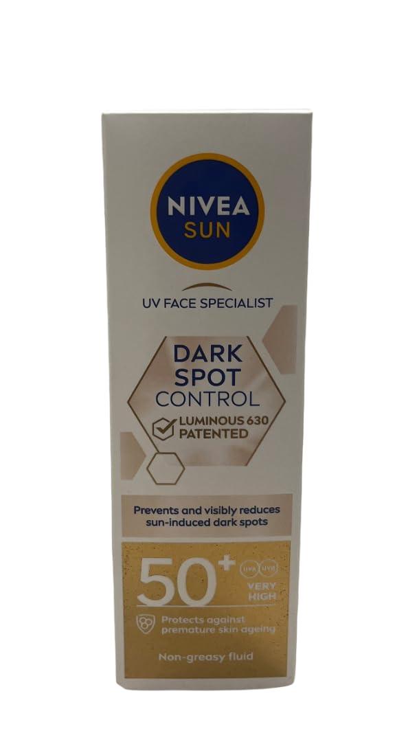NIVEA NIVEA Sun UV Facial Specialist Dark Spot Control Cream SPF 50+ Luminous630, 40ml, Pack of 1