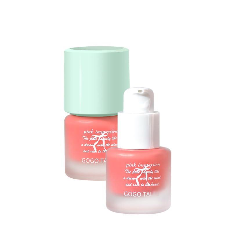 ChongTai 1 PC Sweet Liquid Blush, Matte Nude Pink Orange Makeup Blusher Cream, Cloud Velvet Smooth Liquid Blusher Cream, 15g (G01, 15g)