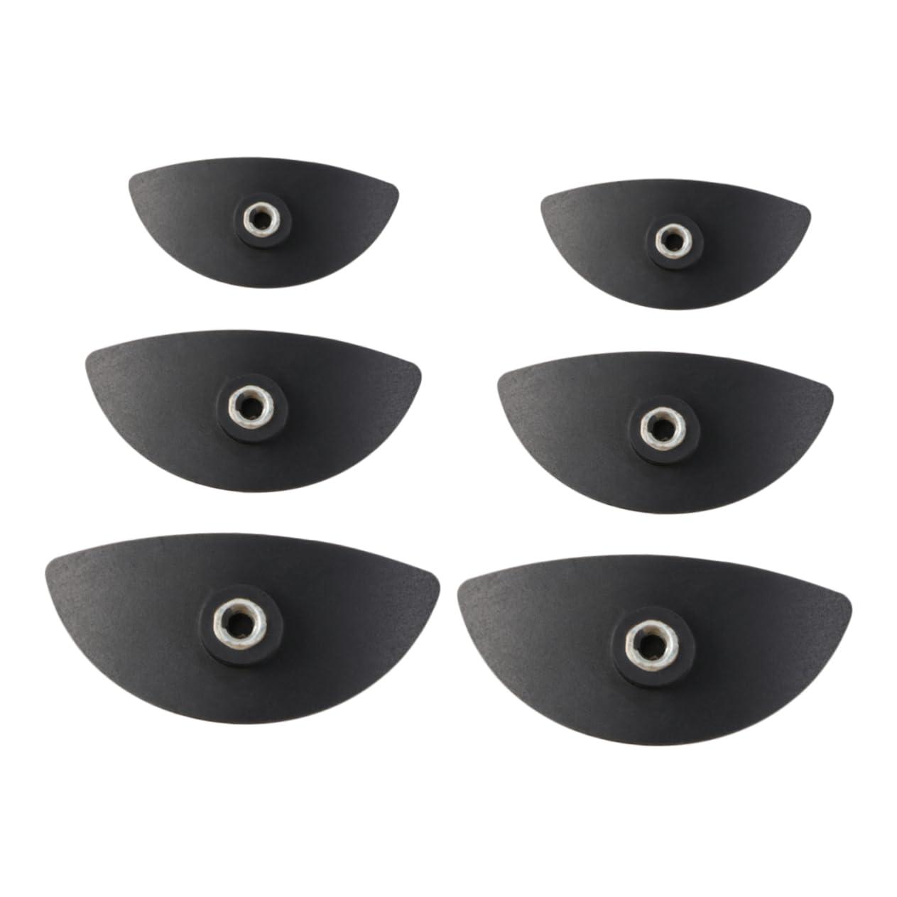 Mikinona Mikinona 6PCS Silicone Eye Shadow Stamp Tool Portable Makeup Tool Easy to Create Beautiful Colors for Beginners Creative Makeup Artists Black