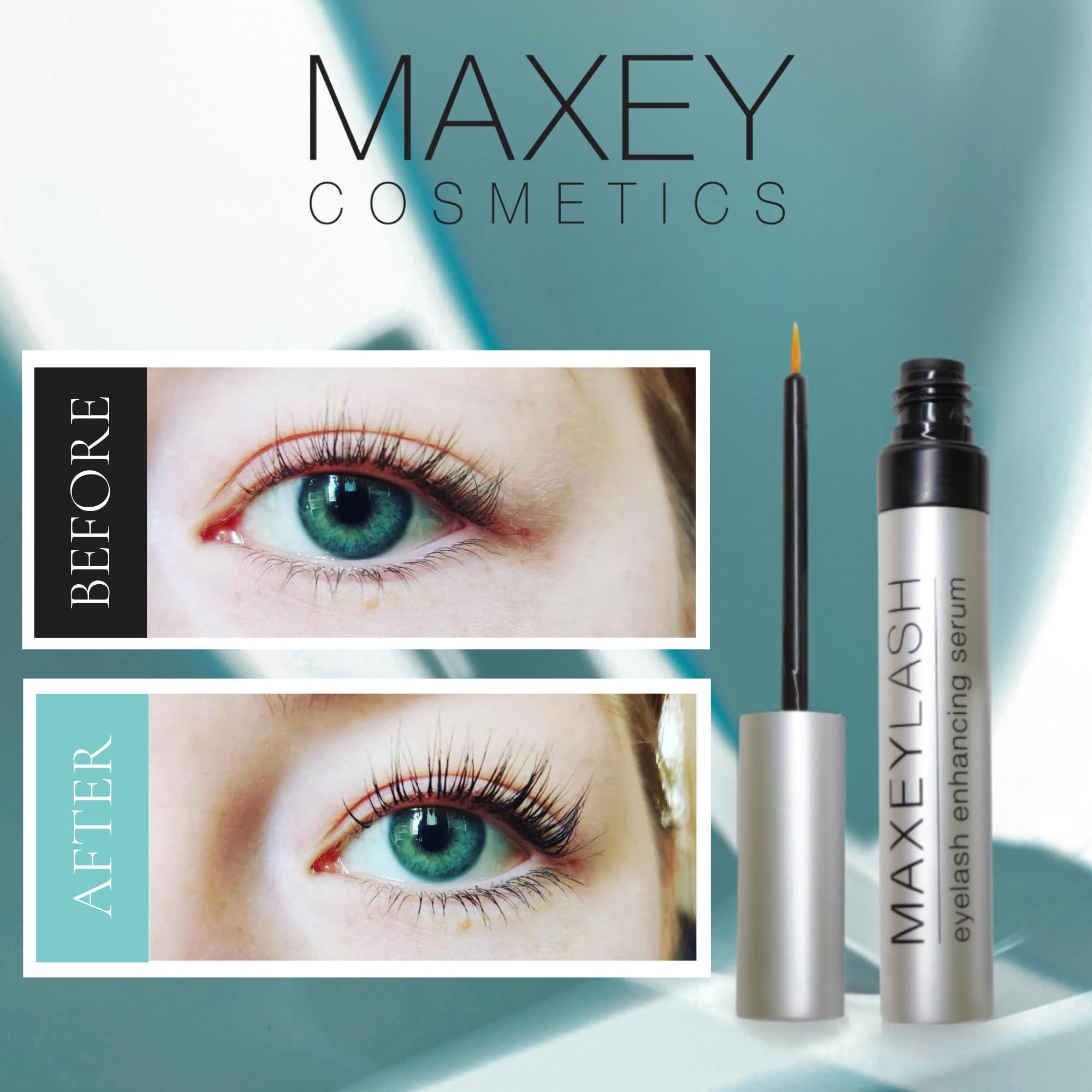 Maxey Cosmetics MaxeyLash Eyelash Enhancing Serum - Lash Growth Treatment, Boosts Longer, Thicker, Fuller Lashes