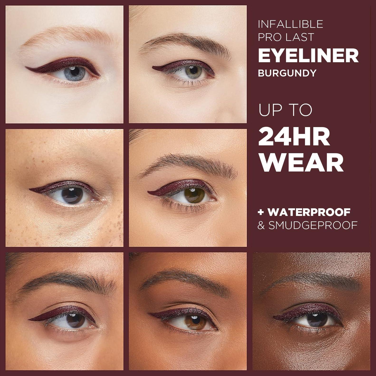 LOral Paris LOral Paris Makeup Bundle, Includes Voluminous Original Deep Burgundy Mascara and Infallible Pro-Last Pencil Burgundy Eyeliner, 1 Eye Makeup Set