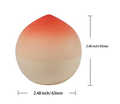 BesYouSel BesYouSel 30g Mini Cosmetics Bottle 10PCS Empty Peach Shape Plastic Container Jar With Lid,Travel Container Bottle for Eye Shadow, Lotion, Lip Gloss, Cream