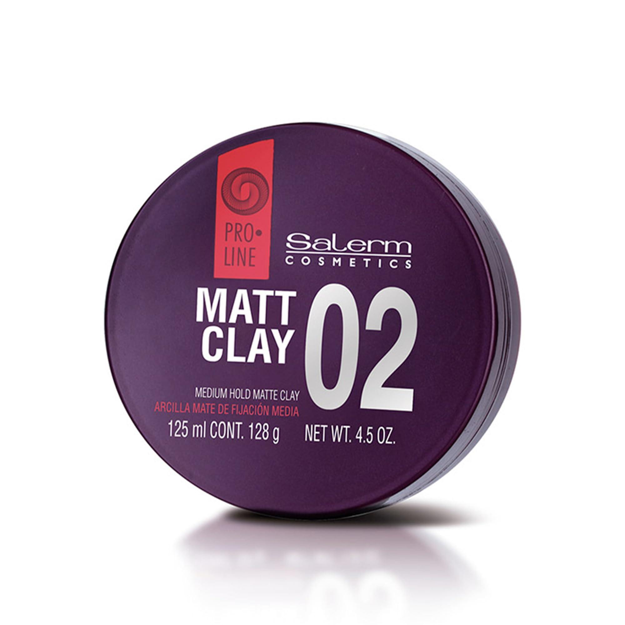 SALERM SALERM - Hair Wax - Pro Line Matt Clay 02-125 ml - for Medium and Long Hair - Medium and Flexible Hold - Long-Lasting - Matte Finish - Hair Texturizer - Nourishes and Hydrates