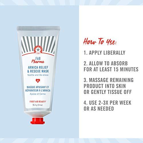 First Aid Beauty First Aid Beauty FAB Pharma Arnica Relief & Rescue Mask – Soothing Leave-On Face Mask for Dry Skin - 3.4 oz.