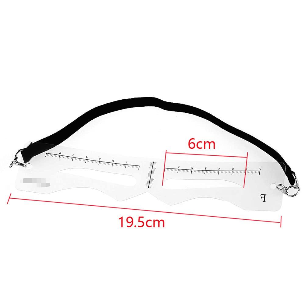 esowemsn A Set of Eyebrow Stencils Kit with a Black Strap 12 Pieces Eyebrow Shaping Tool 12 Styles Eyebrow Shaper Kit Makeup Tools for Eyebrows