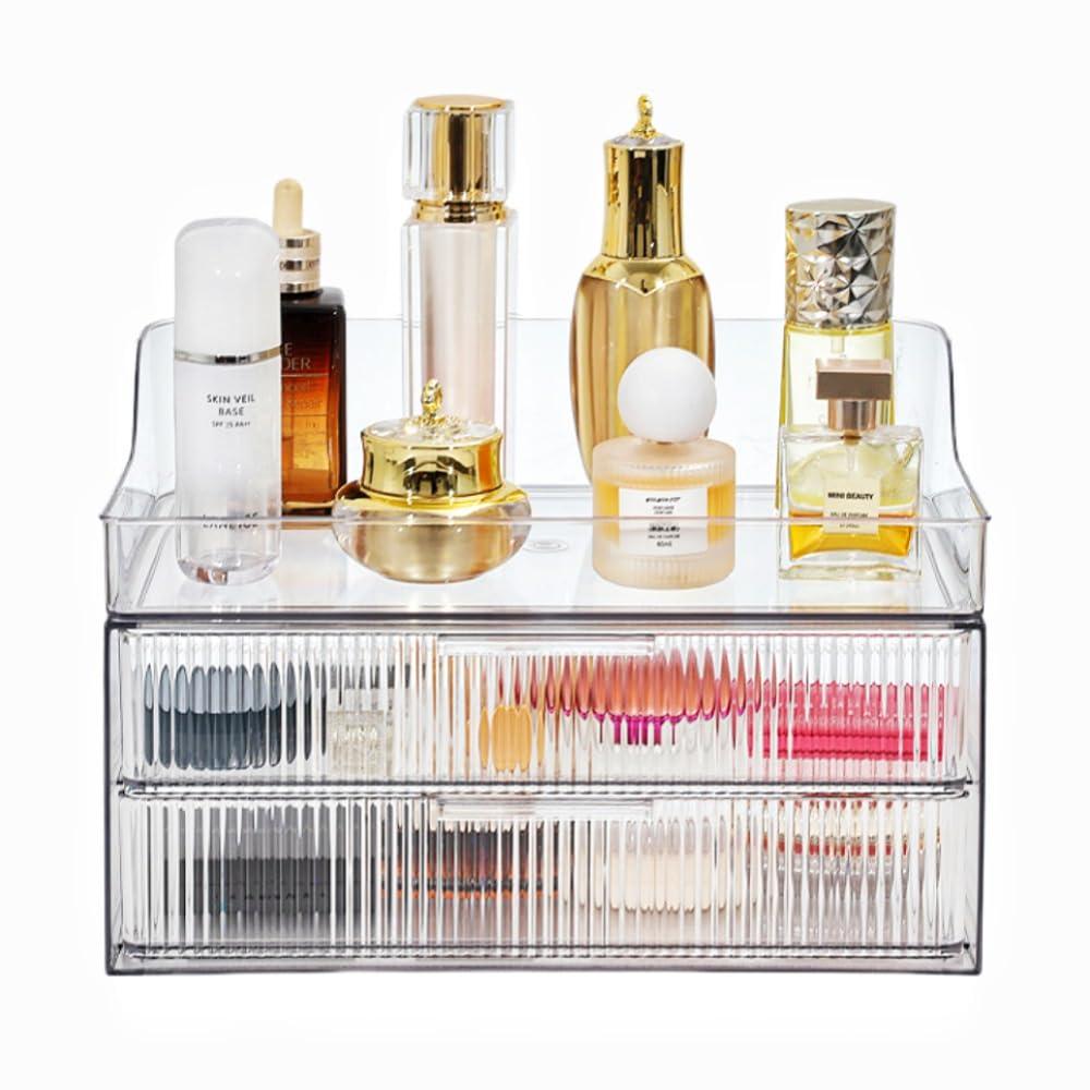 PLINJOY PLINJOY Makeup Organizer Countertop Large Cosmetic Display Cases Cosmetic Organizer Skin care Organizer
