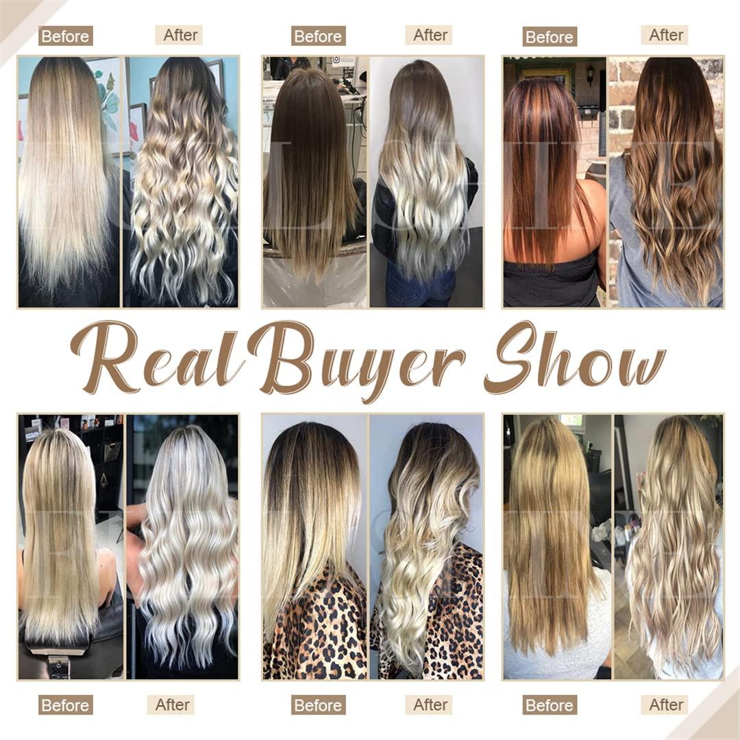 Sweejim Natural Hair Tape In Extensions 100% Remy Human Hair Ombre 40Pcs 100G Seamless Blonde Glue On Hair For Woman 2 6 18 24 inches 20 pcs