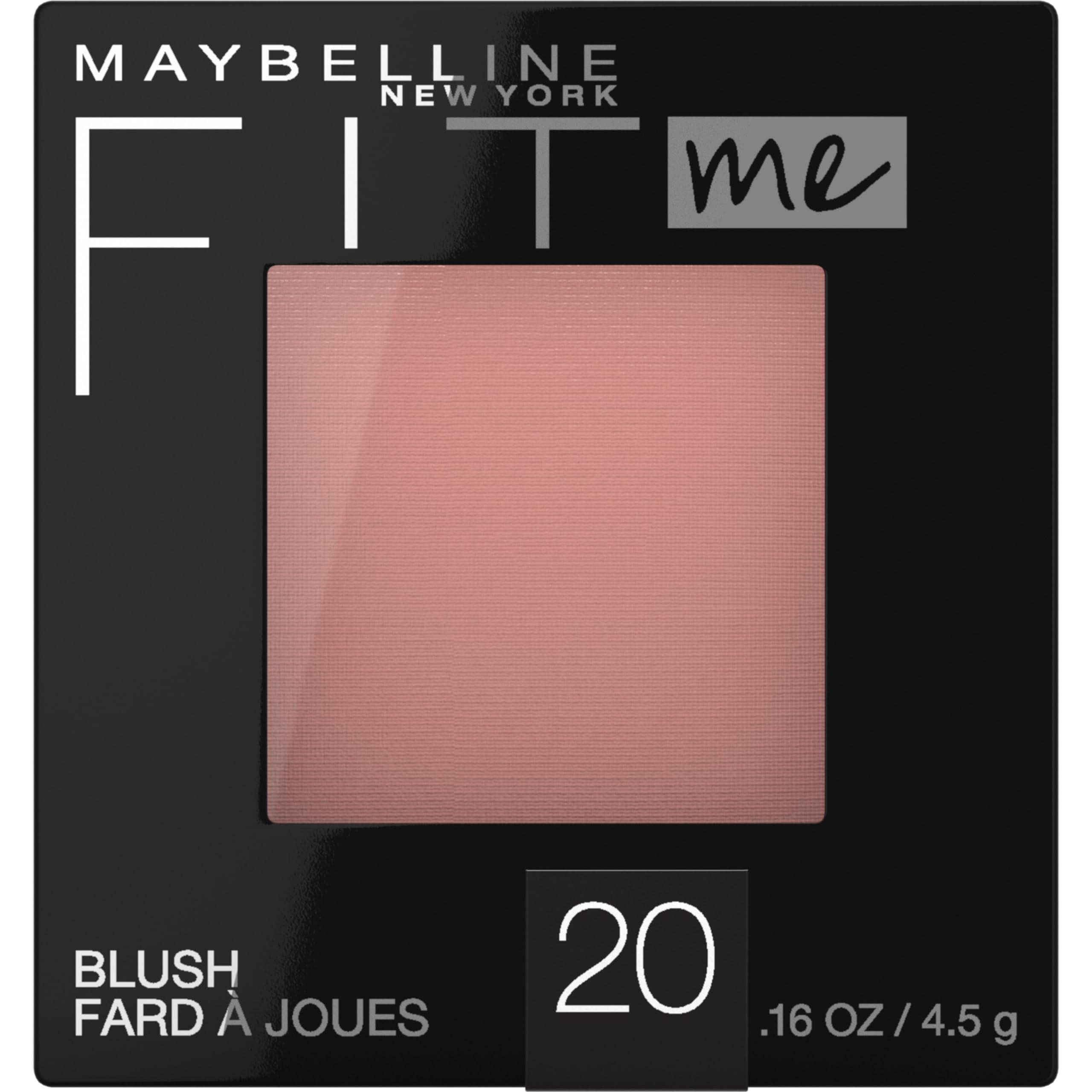 Maybelline New York Maybelline Fit Me Blush, Lightweight, Smooth, Blendable, Long-lasting All-Day Face Enhancing Makeup Color, Mauve, 1 Count
