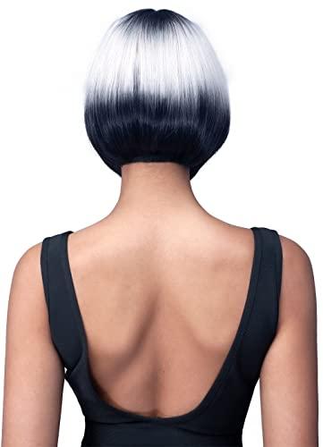 BOBBI BOSS BOBBI BOSS 6 inches HD Lace Part Wigs - MLF640 MATILDA, Short Bob Hair wigs with Baby Hair, High Heat Resistant Wigs (TFL1/613)