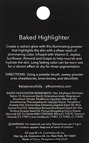 e.l.f. e.l.f. Baked Highlighter, Sheer Shimmering Color, Moonlight Pearls, 0.16 Ounce