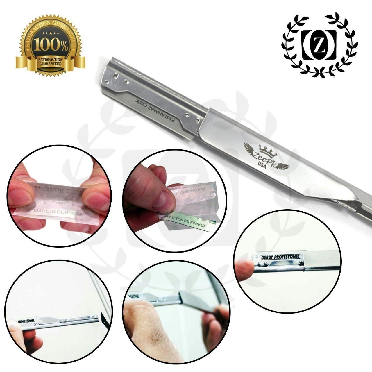 Hector Beauty Supply Razor Barber Straight Shaving Razor With 100 Shaving Blades New Cut Throat Straight Razor Rasoir Guatemala Flag