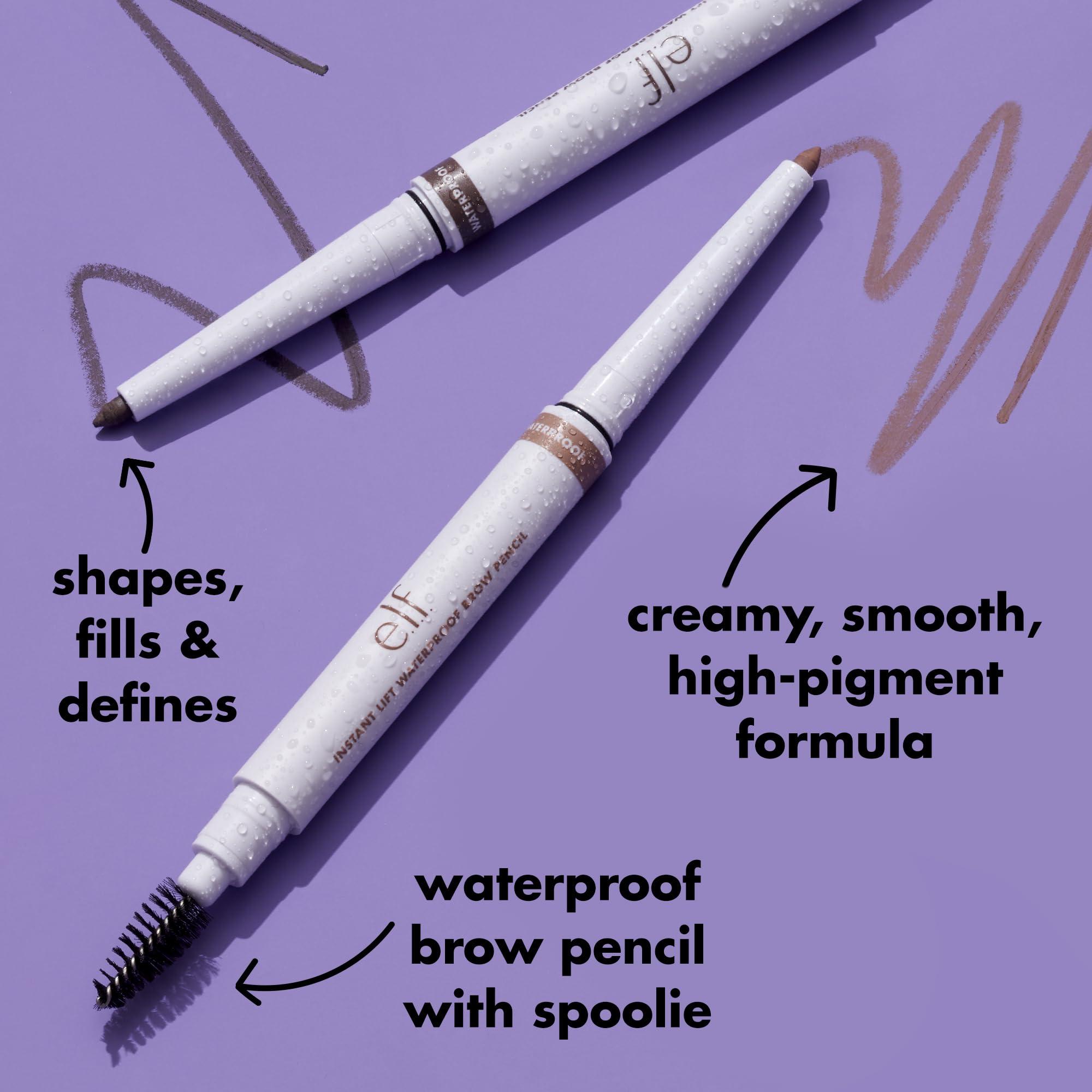 e.l.f. e.l.f. Instant Lift Waterproof Brow Pencil, Long-Lasting Eyebrow Pencil For Grooming & Shaping Brows, Vegan & Cruelty-free, Blonde
