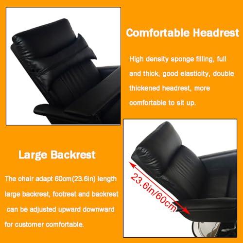 INTBUYING INTBUYING Beauty Bed Chair Black Hydraulic Pressure Facial Bed Spa Table Salon Chair Adjustable Salon Massage Bed Chair 360 Degree Rotating for Beauty &Home Office Chair Max Load 440lb