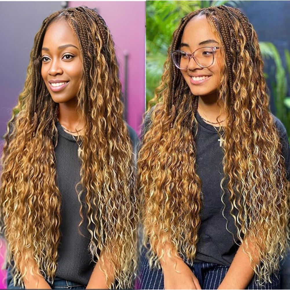 Kiss darling LASHES Micro Braiding Hair Deep Wave Bulk Human Hair for Braiding 14Inch No Weft 100g 100% Raw Human Hair Extensions Bulk Curly Human Hair for Boho Braids # 27P30 Highlight