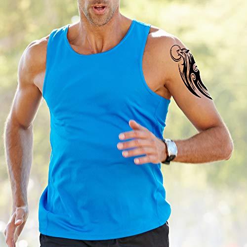 AWLEE Temporary Tattoos Big Tribal Totem Tattoo Sticker for Men Women Black Large Body Art Makeup Fake Tattoo Waterproof Removable (Pattern5)