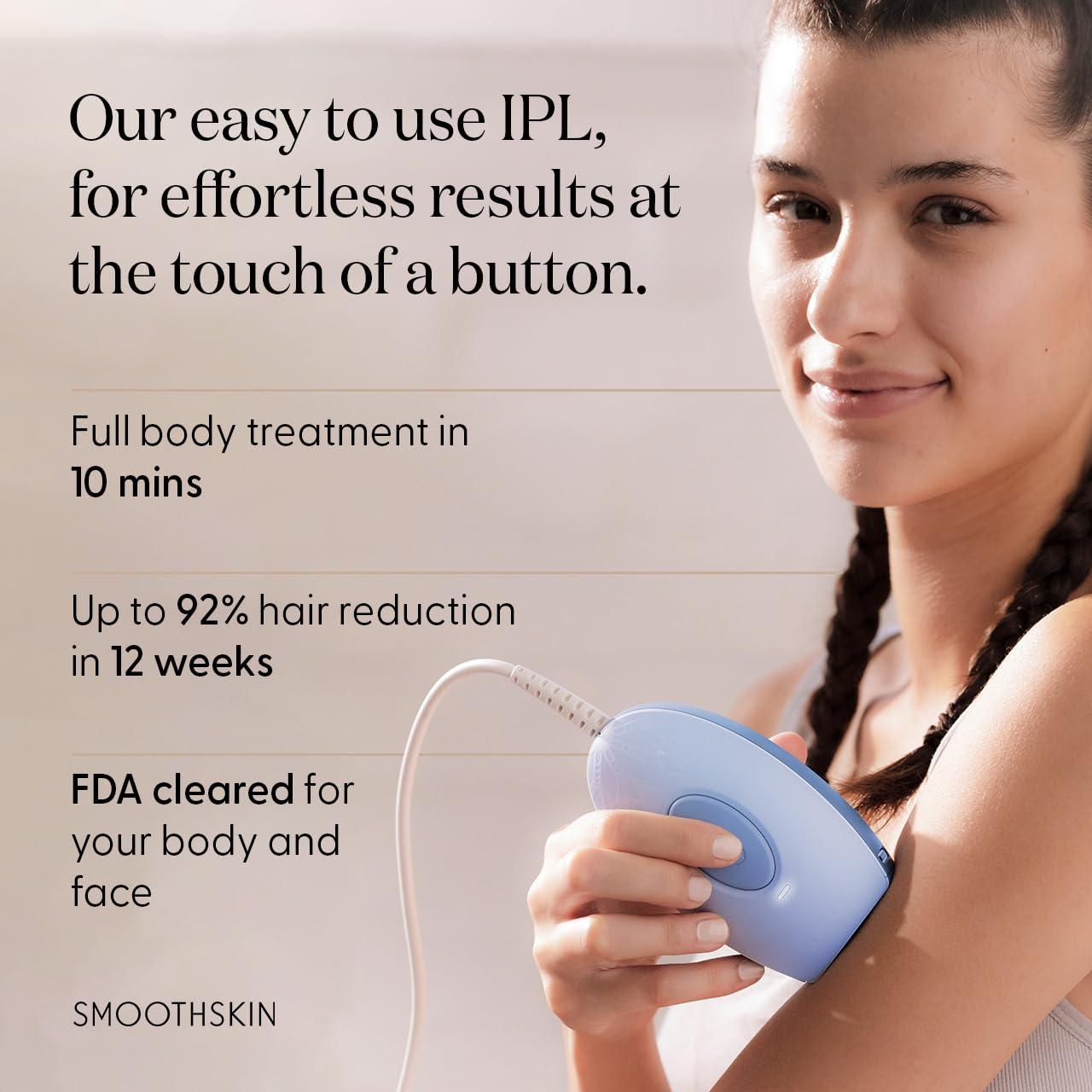 SMOOTHSKIN Smoothskin Pure Mini Lite Lilac IPL Laser Hair Removal Device, Long-Lasting Body, Bikini, Facial Hair Removal, Alternative to Laser & Bikini Shaver