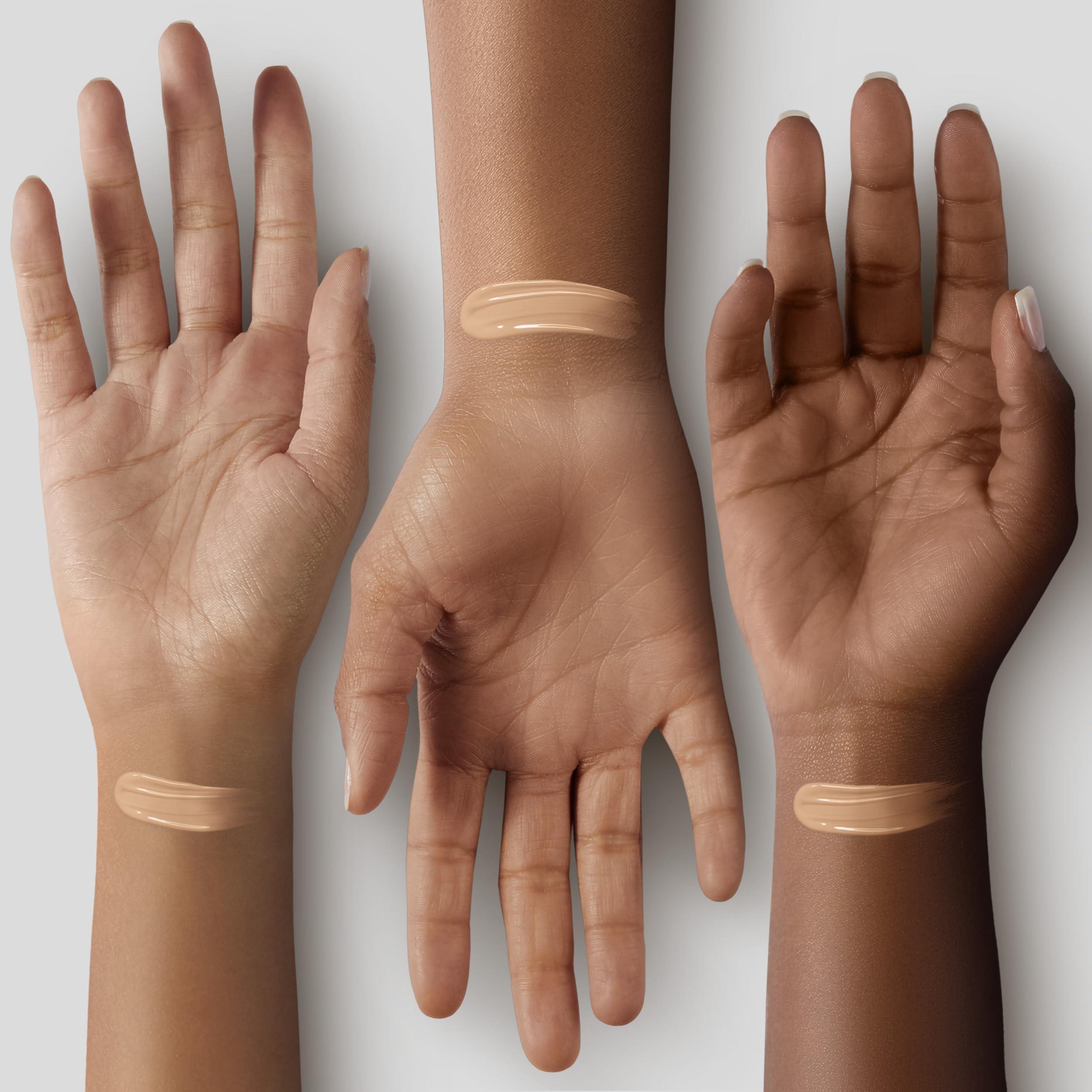 Glo Skin Beauty Glo Skin Beauty Luminous Liquid Mineral Foundation Makeup with SPF 18 (Tahini) - Improves Uneven Skin Tone, Smooths & Corrects Imperfections, Sheer to Medium Coverage, Dewy Finish