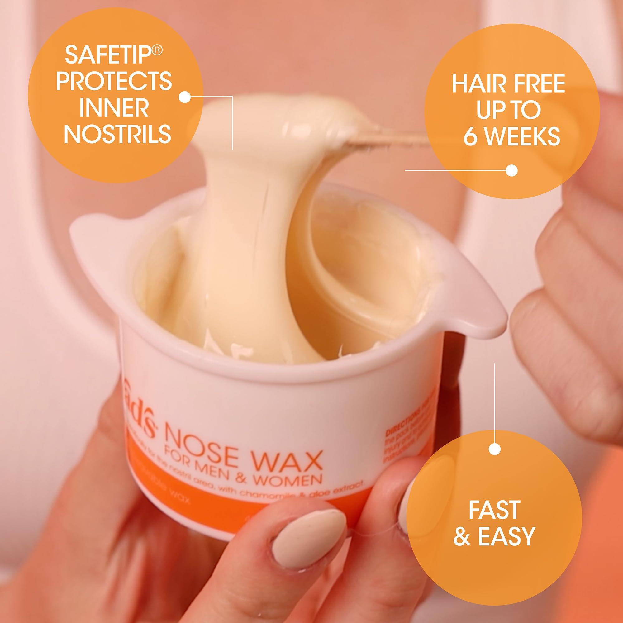 Nad's Nad's Nose Wax Kit for Men & Women - Waxing Kit for Quick & Easy Nose Hair Removal, 12g / 0.42oz