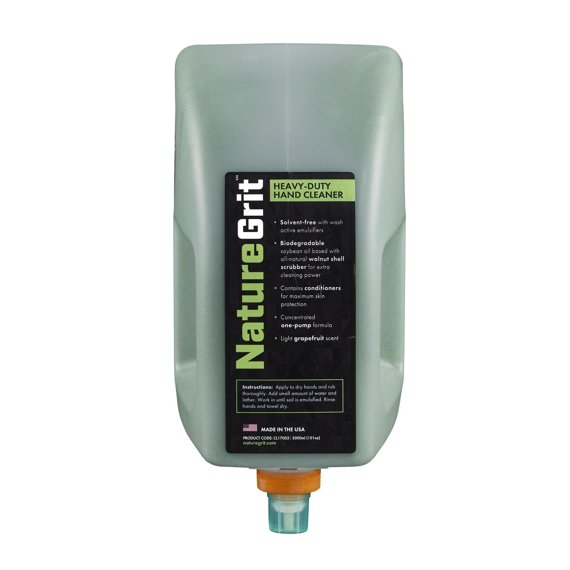 Nature Grit Nature Grit Heavy Duty Industrial Hand Soap Cleaner Refill Walnut Shell Conditioners for Skin Protection for Auto Mechanics, Manufacturing, and Anyone with Working Hands - 3-liter (Single Refill)