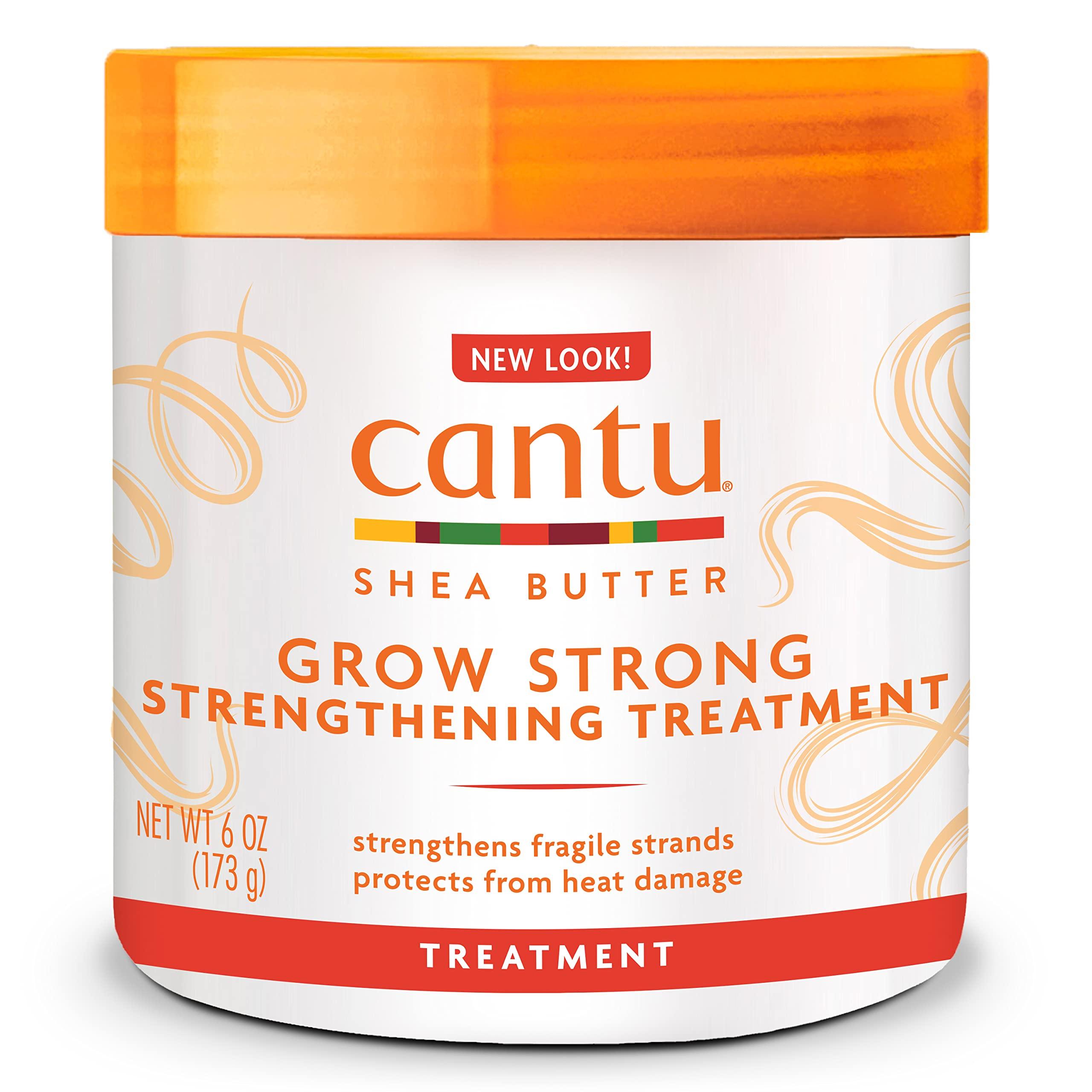 Cantu Cantu Moisturizing Curl Activator Cream 12 oz & Strengthening Treatment 6 oz Bundle for Natural Hair