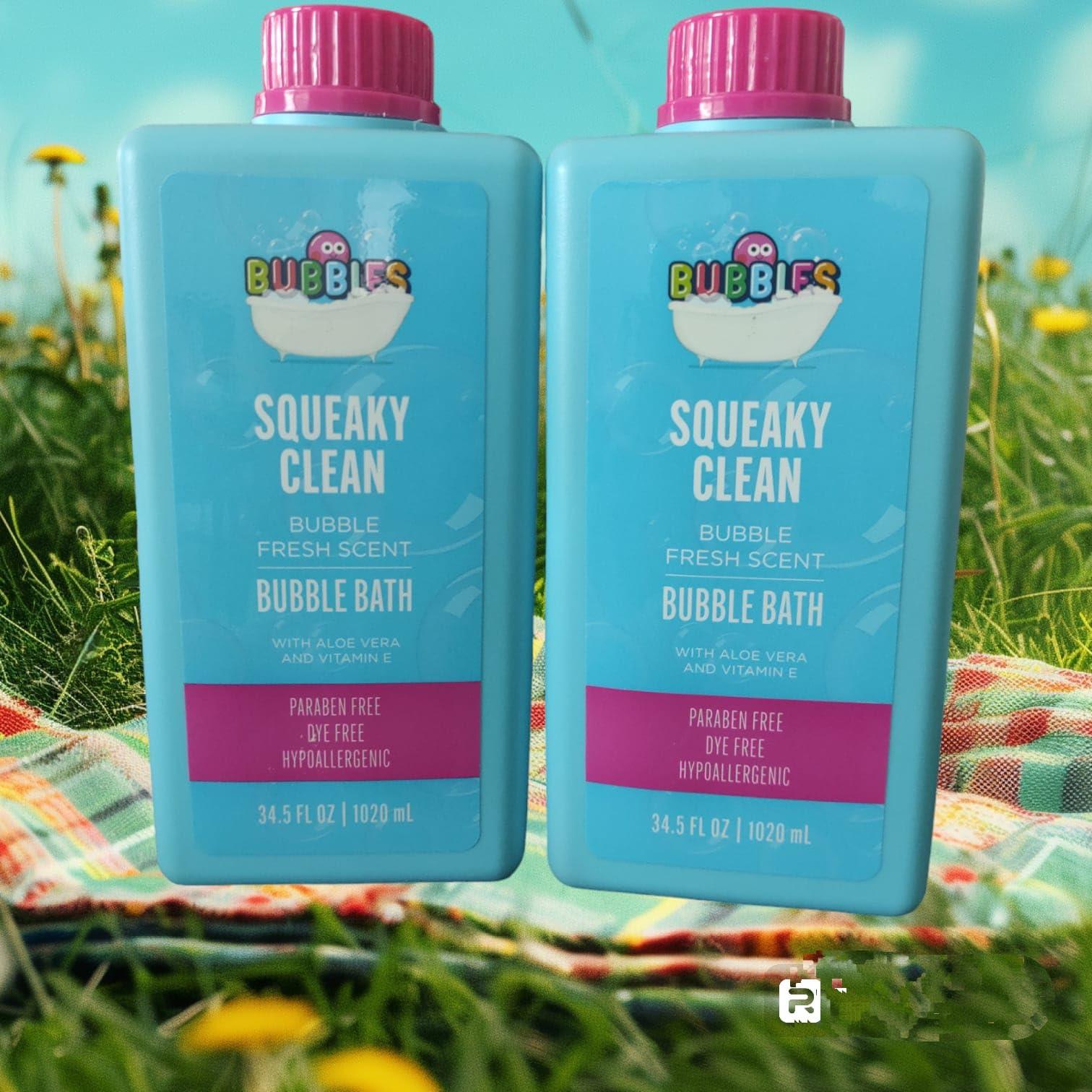 NinthAvenue Basics Baby Kids Body Wash and Shampoo Bubble Bath for Toddlers Kids Soap Sensitive Skin Hypoallergenic with Aloe Vera and Vitamin E Squeaky Clean Fresh Scent 34.5 Fl.Oz. KIT WITH 3 UNITS