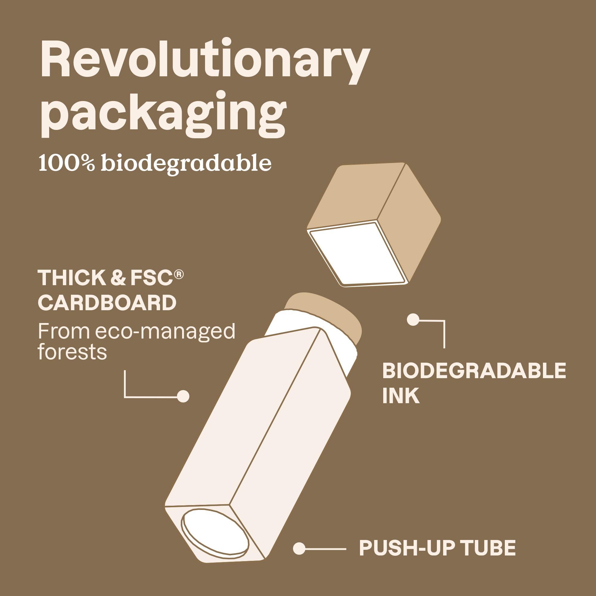 ATTITUDE ATTITUDE Oceanly Plastic-Free Light Coverage Foundation Stick, Titanium Dioxide-Free,EWG Verified, Vegan & Cruelty-free Makeup, Nude, 16141, 0.42 Ounces