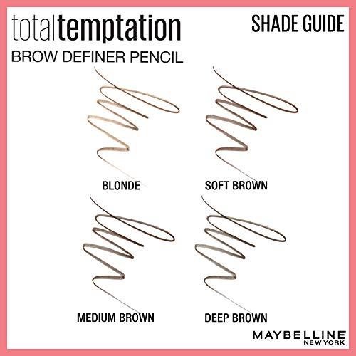 Maybelline New York Maybelline Total Temptation Eyebrow Definer Pencil, Soft Brown, 2 Count