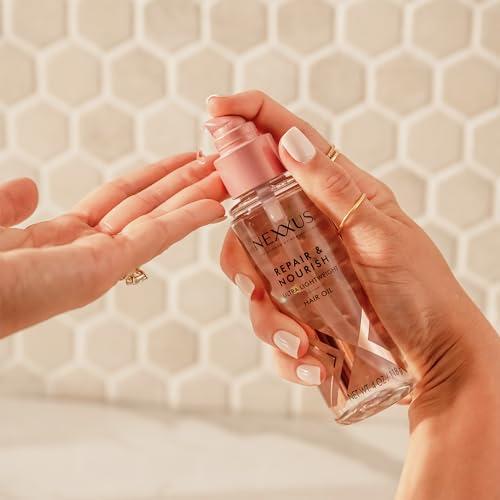 Nexxus Nexxus Ultra Lightweight Hair Oil Repair & Nourish for Intense Nourishment with StyleProtect Technology & Rose of Jericho Oil 4 oz