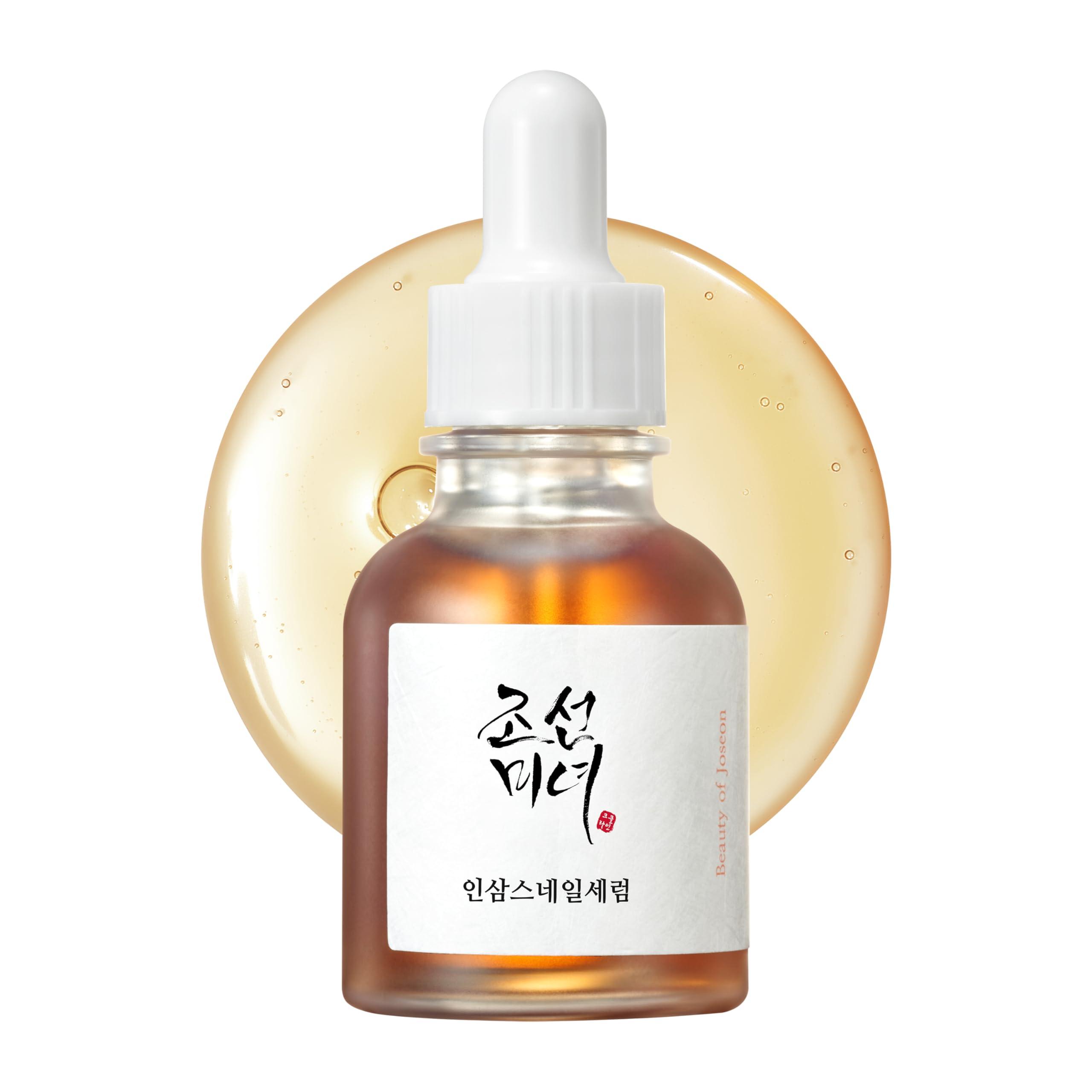 Beauty of Joseon Beauty of Joseon Revive Snail Mucin Ginseng Serum Hydrating Peptide Facial Moisturizer Dark Spot Acne Scar Remover for Sensitive Face. Korean Skin Care for Men and Women, 30ml, 1fl. oz