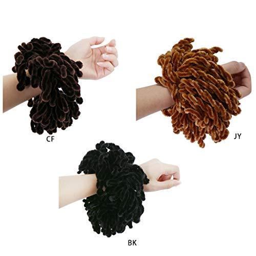 ??? Women Fluffy Velvet Hijab Scrunchies Solid Color Plain Big Hair Ring Tie Bun Clip Flexible Rubber Band Headwear,DIY Hair Jewelry Gift