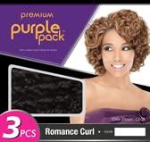 Outre Outre Purple Pack 3Pcs Curly Wavy Style Human Hair Blend Weaves - ROMANCE CURL (51)