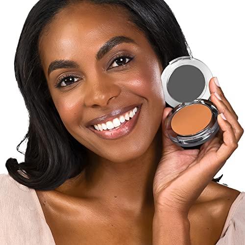 PR Beauty PUR Beauty 4-in-1 Pressed Mineral Makeup Powder Foundation with SPF 15 - Concealer & Finishing Compact Pressed Powder for Face - Buildable Medium to Full Coverage Foundation Powder (Linen)