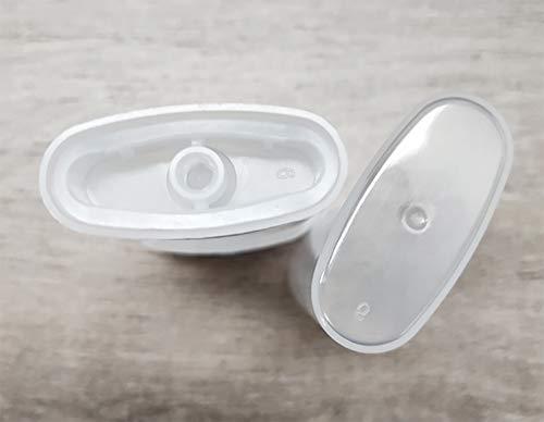 BesYouSel BesYouSel 15g White Lip Balm Tubes Plastic Lipstick Deodorant Containers Refillable Empty Bottles Oval Lip Balm Tubes,Beauty Tools Travel Set for DIY Lip Balm Natural Products,Pack of 20