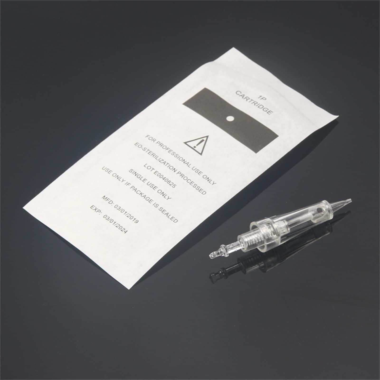 MAXSMLZT 50pcs Tattoo Needles Permanent Makeup Cartridge Needles Tattoo Gun 1RL/3RL/5RL for Digital Eyebrow/Lips/Eyeliner Machine,2rl