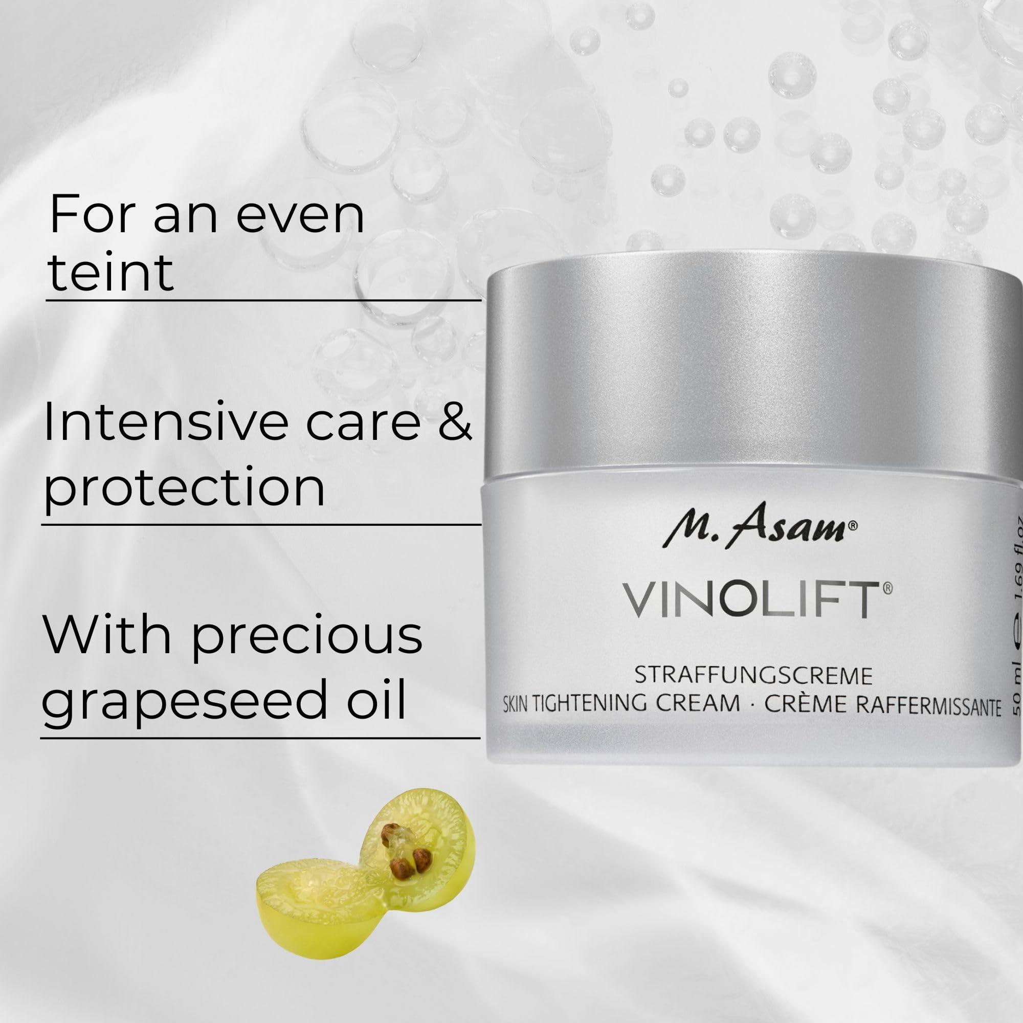 M. Asam M. Asam VINOLIFT Skin Tightening Cream (1.69 Fl Oz) - Rich anti-aging firming face cream with lifting effect for demanding, mature & dry skin, facial care with resveratrol, OPC & grape seed oil