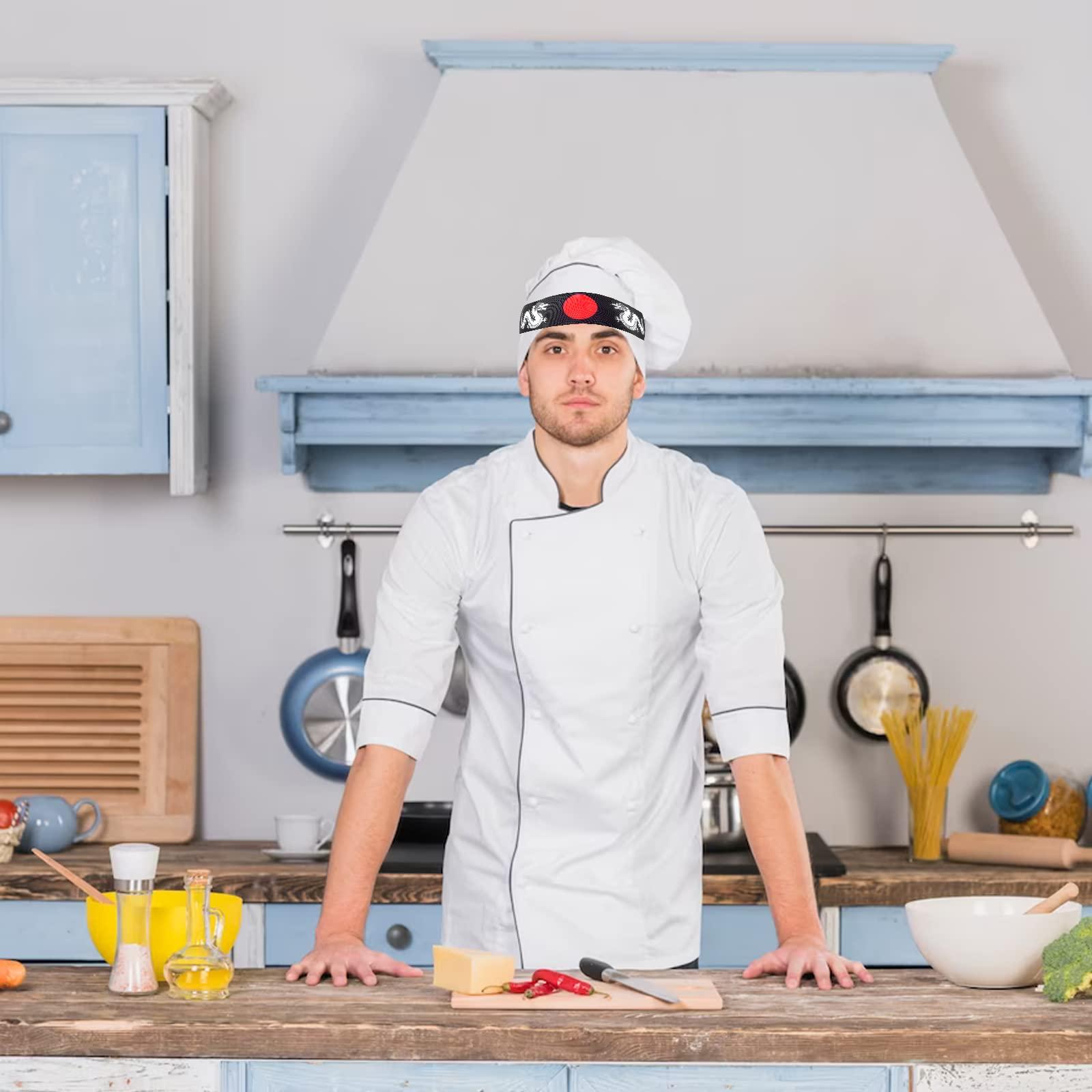 WANGDEFA WANGDEFA 24 Pieces Japanese Headband Samurai Headband Ninja Headbands Ninja Warrior Headbands Sushi Chef Bandana for Karate Sports Cooking Kitchen Costume Supply