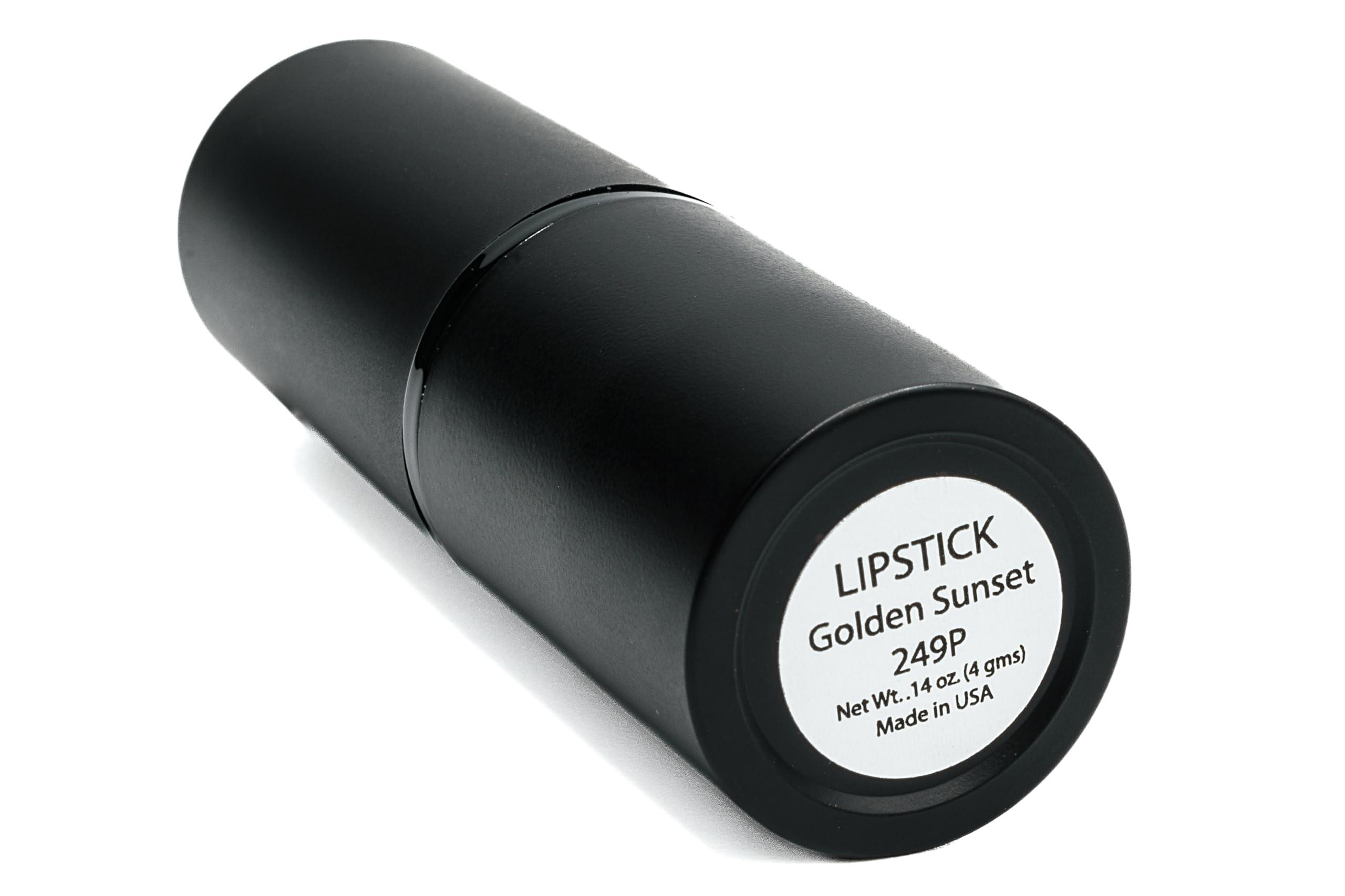 Pure Ziva Pure Zivaª Golden Sunset Shimmering Coral Red Orange Lipstick Color Moisturizing Paraben Free, No Animal Testing & Cruelty Free Lip Makeup Color