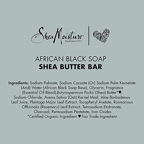SheaMoisture Shea Moisture African Black Soap With Shea Butter 8 oz (Pack of 11)